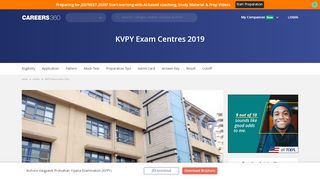 
                            3. KVPY Exam Centres 2019 (State & Zone wise Test Centre List ...