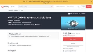 
                            3. KVPY SA 2016 Mathematics Solutions | Udemy