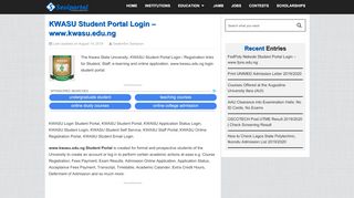 
                            5. Kwara State University Student Portal Login - …