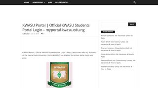 
                            10. KWASU Portal | Official KWASU Students Portal Login - myportal ...