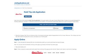 
                            7. Kwik Trip Job Application - Apply Online