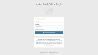 
                            1. Kyäni BackOffice Login - login.kyani.net