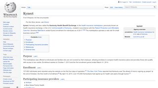 
                            2. Kynect - Wikipedia