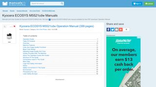
                            5. Kyocera ECOSYS M5521cdw Manuals