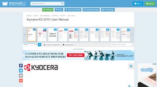 
                            3. KYOCERA KC-S701 USER MANUAL Pdf Download.