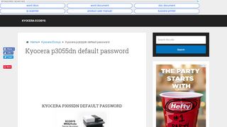 
                            10. Kyocera p3055dn default password - Kyocera Ecosys Driver ...