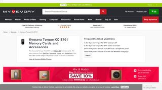 
                            5. Kyocera Torque KC-S701 Memory Cards and Accessories