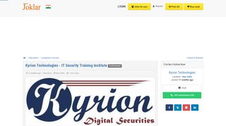 
                            6. Kyrion Technologies - IT Security Training Institute, New ...