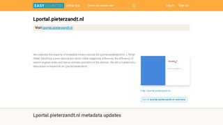 
                            9. L Portal Pieter Zandt (Lportal.pieterzandt.nl) - Aanmelden ...