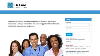 
                            3. L.A. Care Provider Portal - Healthx