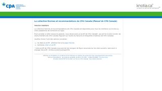 
                            1. La collection Normes et recommandations de CPA …