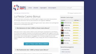
                            6. La Fiesta Casino Bonus 2018 - 1000€ mit Code