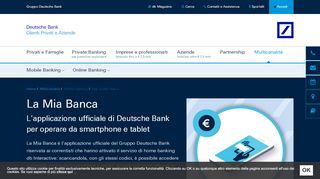 
                            3. La Mia Banca - deutsche-bank.it