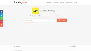 
                            5. La Poste (France) Tracking - TrackingMore.com