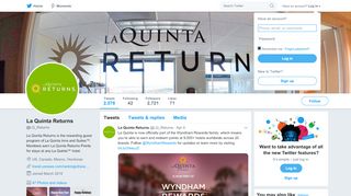 
                            5. La Quinta Returns (@LQ_Returns) | Twitter