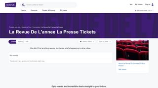 
                            2. La Revue De L'annee La Presse Tickets - StubHub