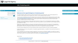 
                            4. LAA eTendering portal
