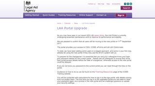 
                            3. LAA Portal Upgrade - CCMS training
