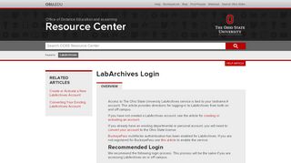 
                            7. LabArchives Login | ODEE Resource Center