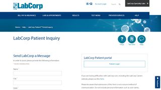 
                            7. LabCorp Patient Inquiry | LabCorp
