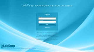 
                            3. LabCorp Solutions :: Registered User Login