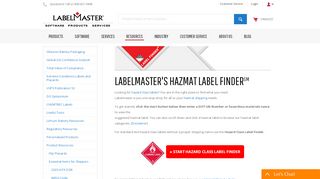 
                            8. Labelmaster's Hazard Class Label Finder - Hazmat Shipping ...