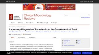 
                            7. Laboratory Diagnosis of Parasites from the Gastrointestinal Tract ...