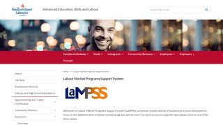 
                            6. Labour Market Programs Support System - Advanced Education ...