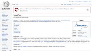 
                            6. LabWare - Wikipedia