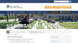 
                            6. LACCD Email Access - Los Angeles Mission College