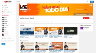 
                            2. LacConcursos - Canal - YouTube