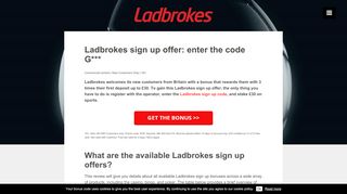 
                            5. Ladbrokes Sign Up Offers | Sports, Casino, Bingo …