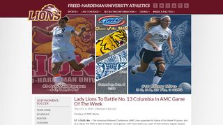 
                            8. Lady Lions to battle No. 13 Columbia in AMC Game of the Week