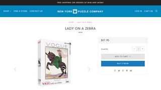 
                            6. Lady on a Zebra – New York Puzzle Company