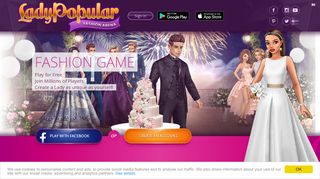 
                            3. LADY POPULAR: The best online fashion & dress up game!