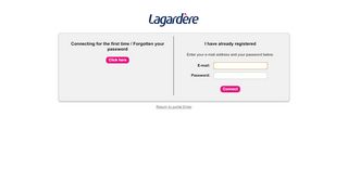 
                            6. Lagardere.com - Authentication portal