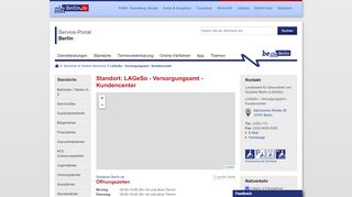 
                            1. LAGeSo - Versorgungsamt - Kundencenter - service.berlin.de