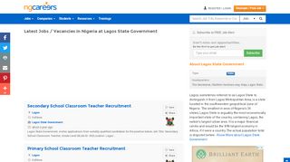 
                            4. Lagos State Government Jobs and Vacancies in ... - Ngcareers