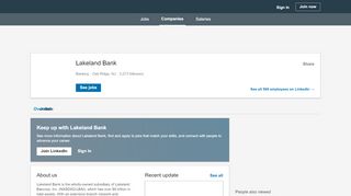 
                            5. Lakeland Bank | LinkedIn