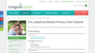 
                            7. Lakeshore Primary Care Information & Forms | EvergreenHealth