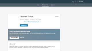 
                            9. Lakewood College | LinkedIn