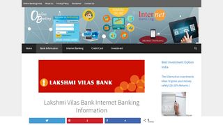
                            8. Lakshmi Vilas Bank Internet Banking information and login ...