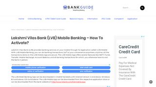 
                            6. Lakshmi Vilas Bank (LVB) Mobile Banking - bankguide.co.in