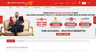 
                            4. Lakshmi Vilas Bank | Personal, NRI & Premium Banking