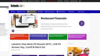 
                            7. Lakshmi Vilas Bank PO Results 2019 | LVB PO …