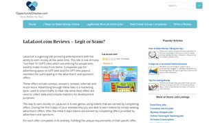 
                            6. LaLaLoot.com Reviews - Legit or Scam?
