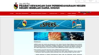 
                            7. Laman Web Rasmi PKwNS - Login - eSPEKS