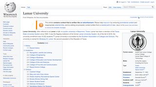 
                            6. Lamar University - Wikipedia