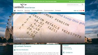 
                            5. Lambeth Pensions | Lambeth School Services