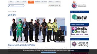 
                            6. Lancashire Constabulary - Join Us